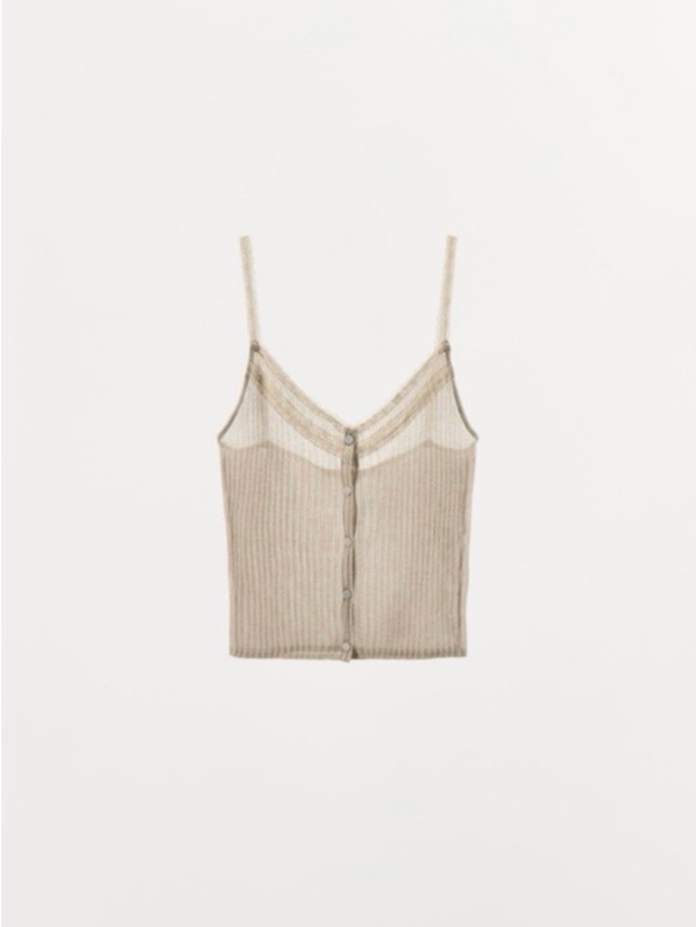 Zara Lingerie -Fine Knit Lace Tank